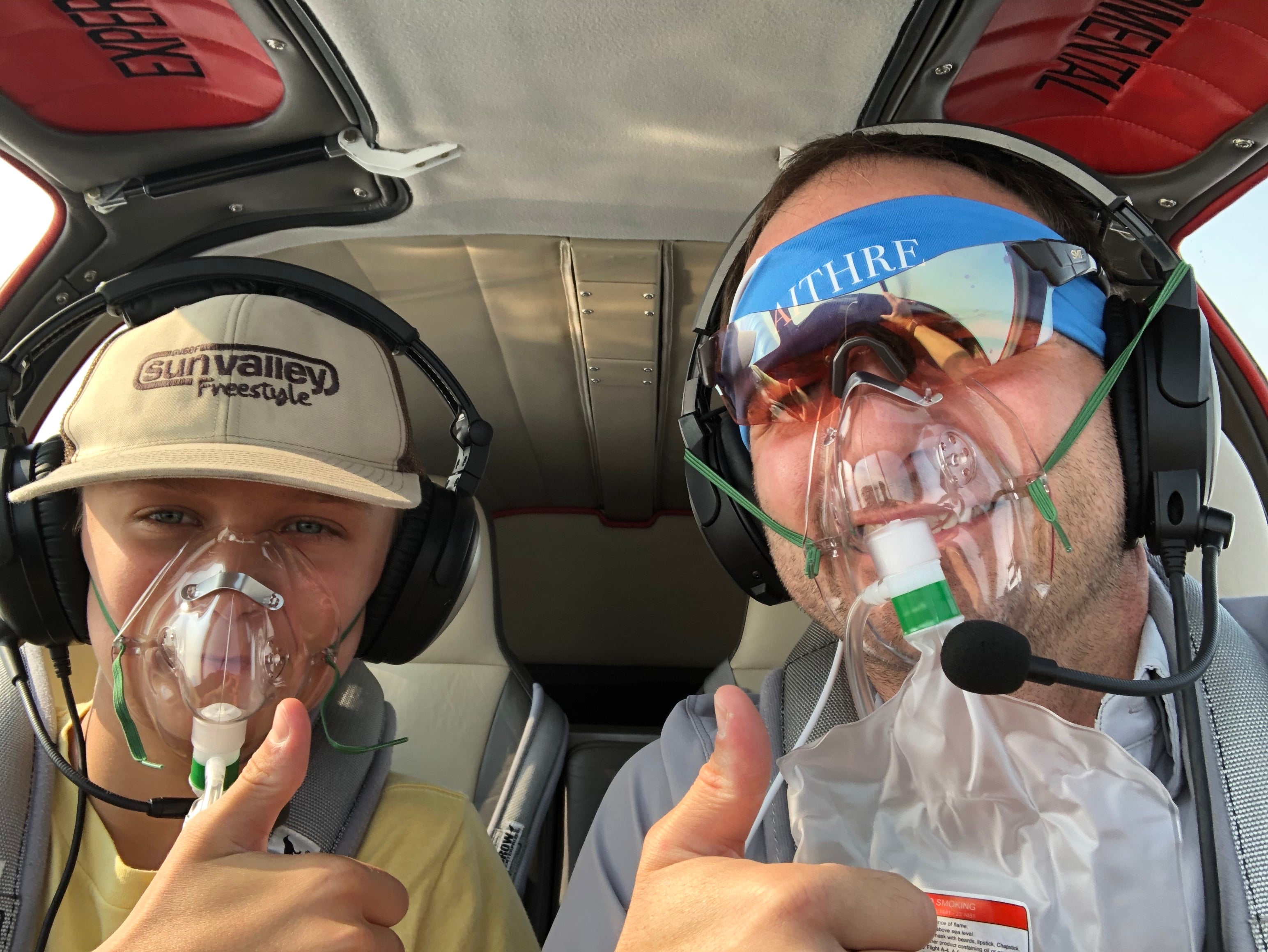 Flying at 15K in Thick Smoke Above Washington