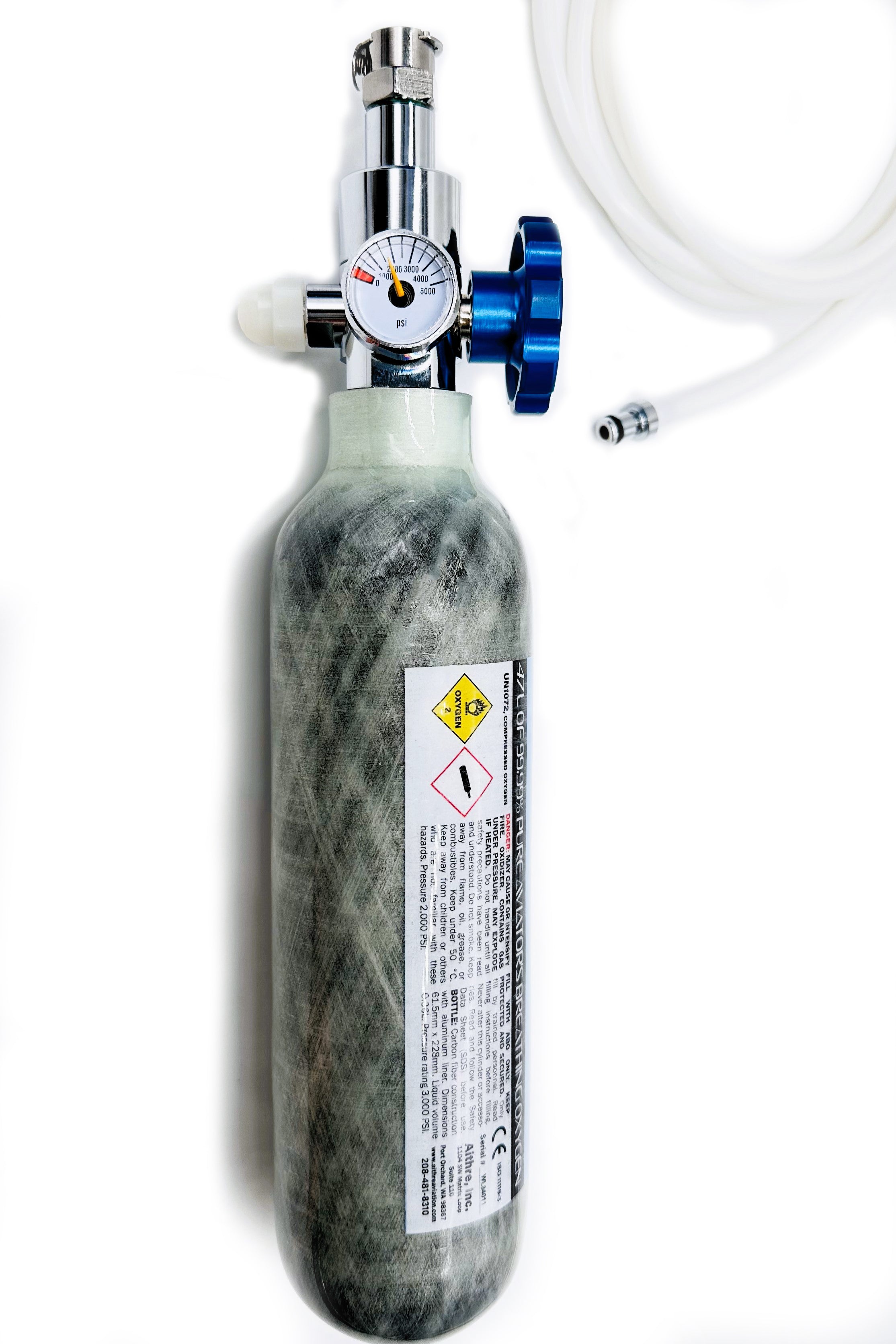 AVI24EX 2-Place Oxygen System with 408L Bottle