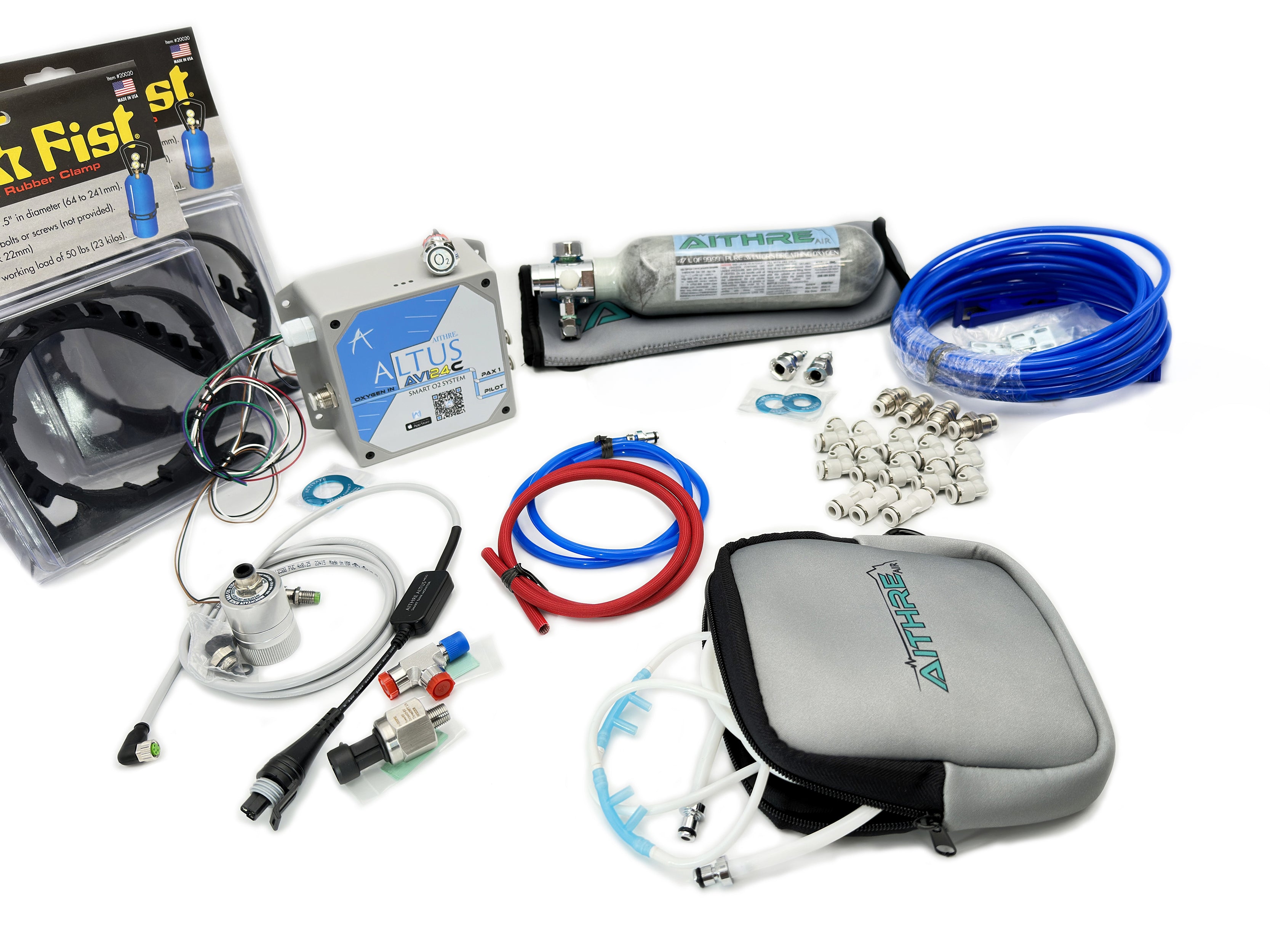 AVI24C 2-Place Oxygen System for Certified Aircraft