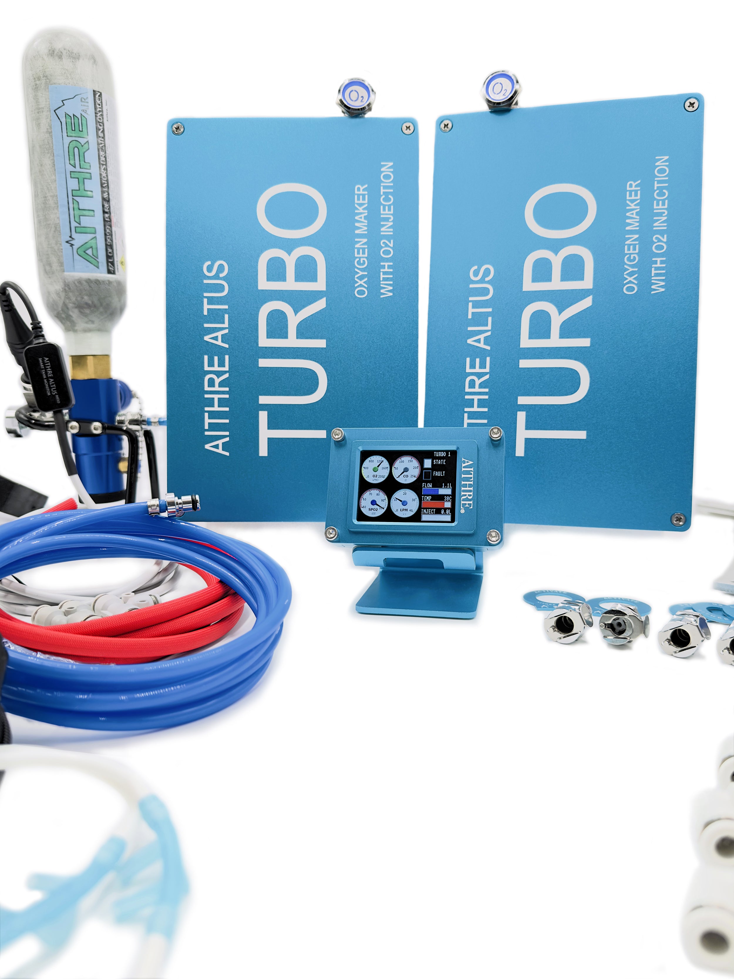 Aithre Twin Turbo Oxygen Maker Installed - O2 Injection (O2i) - 4-Place