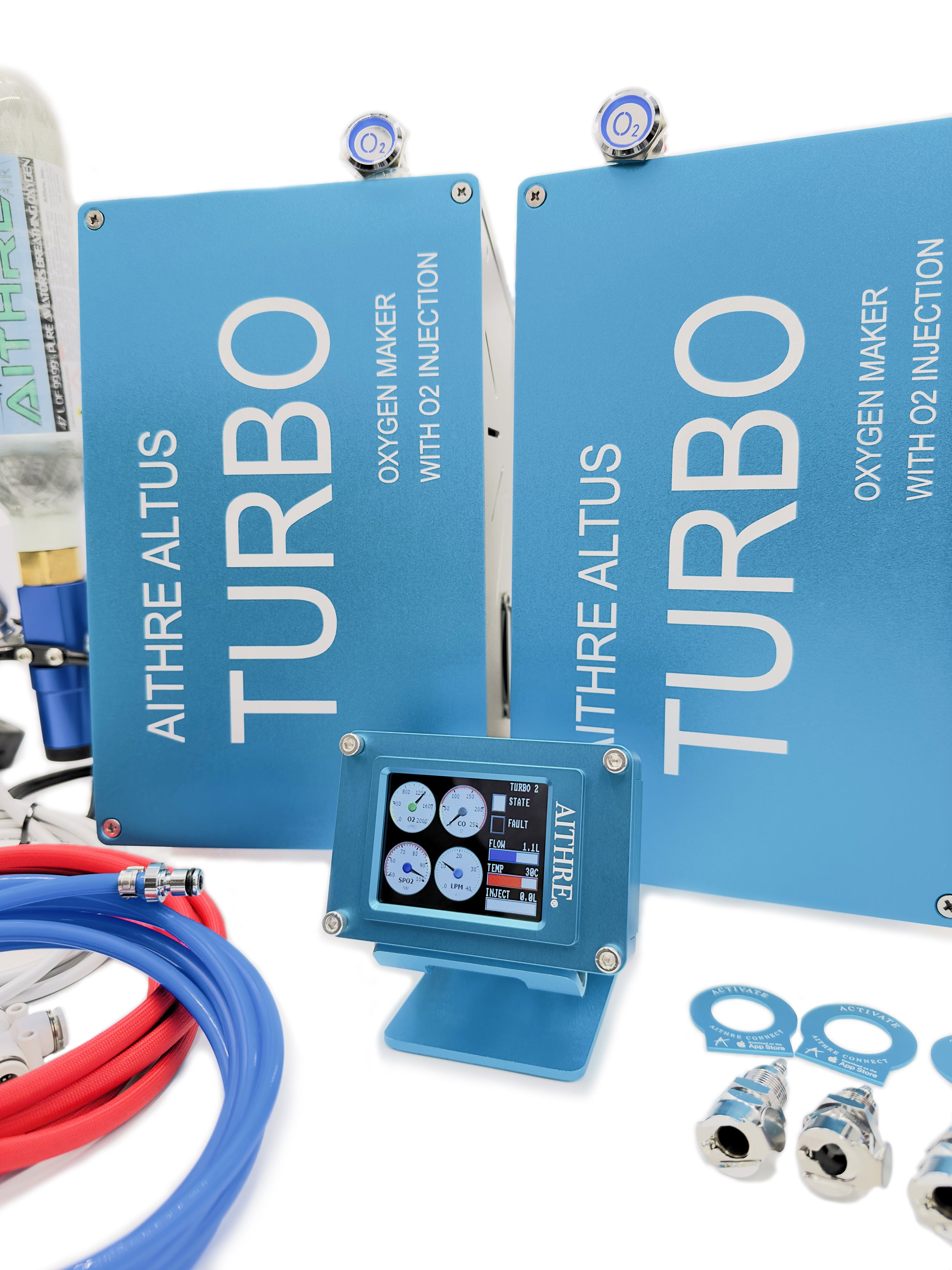 Aithre Twin Turbo Oxygen Maker Installed - O2 Injection (O2i) - 4-Place