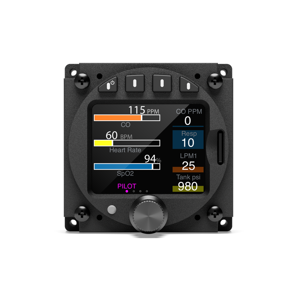 HealthView II Biometric Avionics and Oxygen Control System