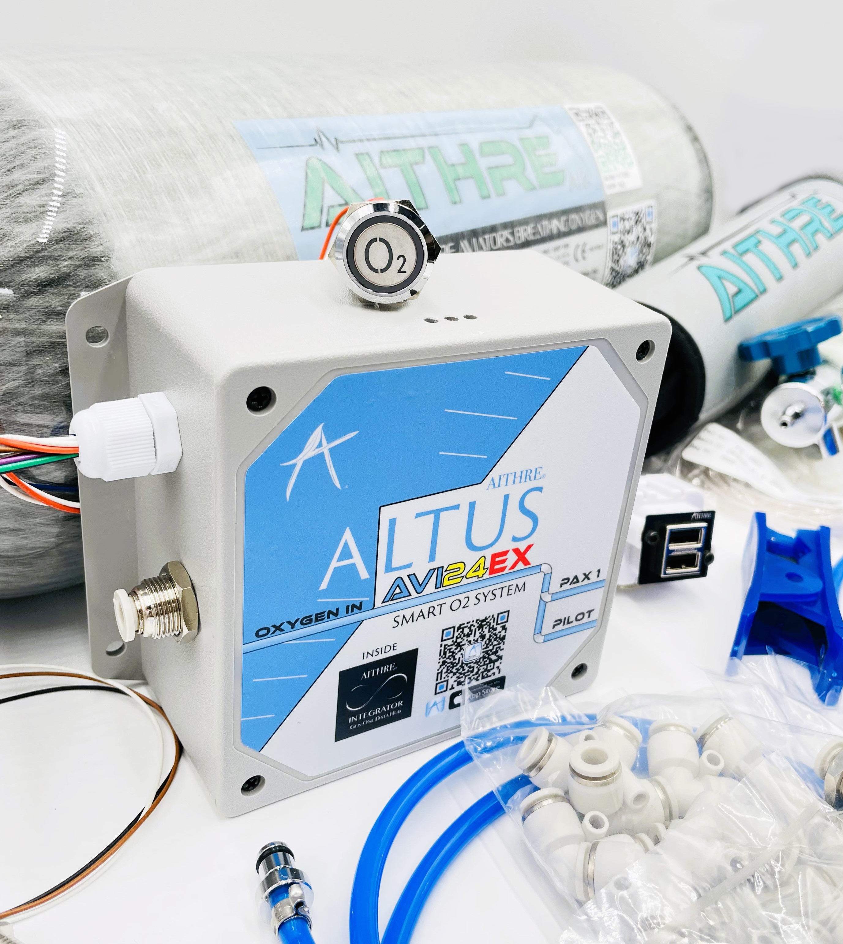 AVI24EX 2-Place Oxygen System with 925L Bottle