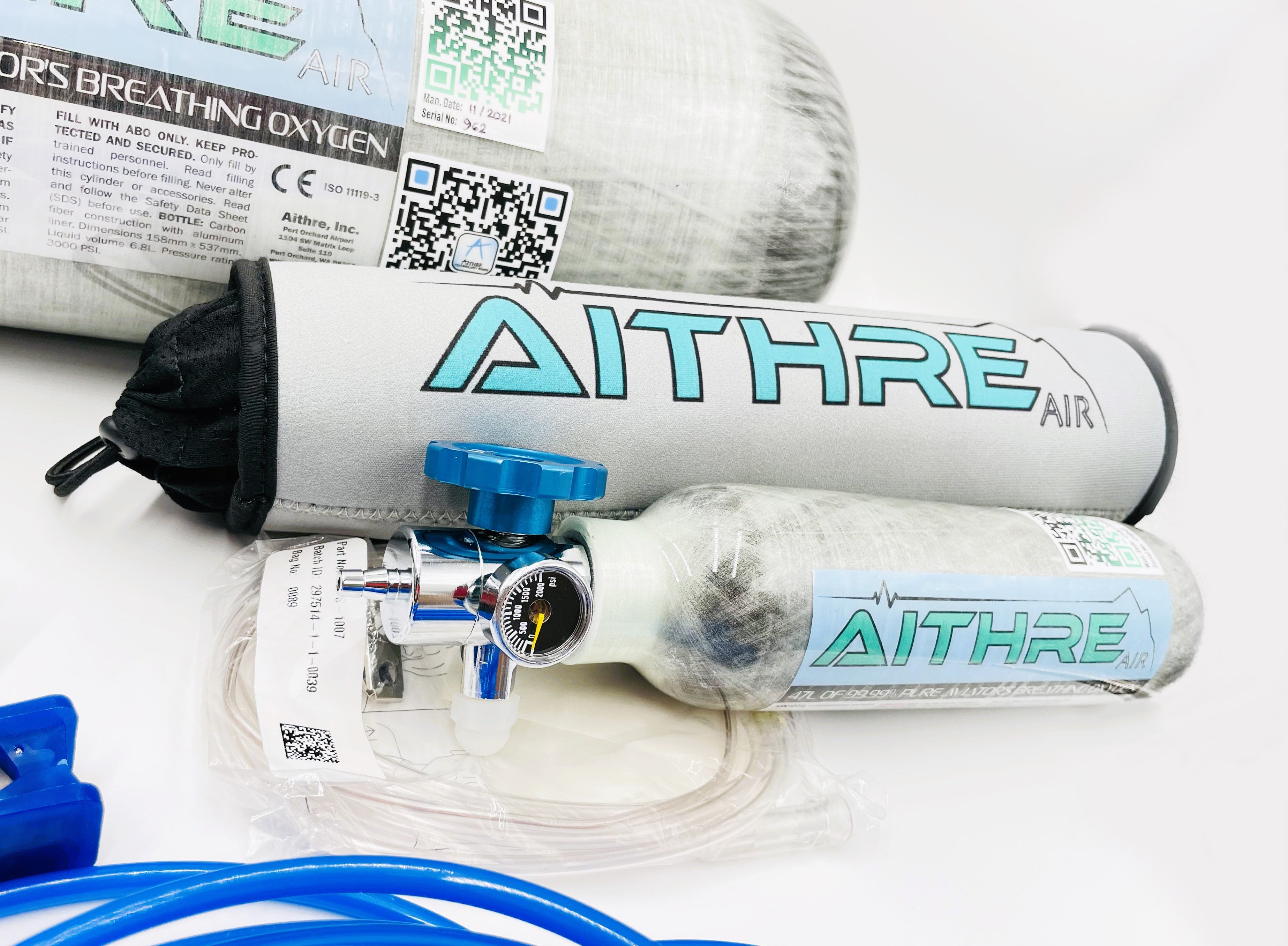 AVI24EX 2-Place Oxygen System with 408L Bottle