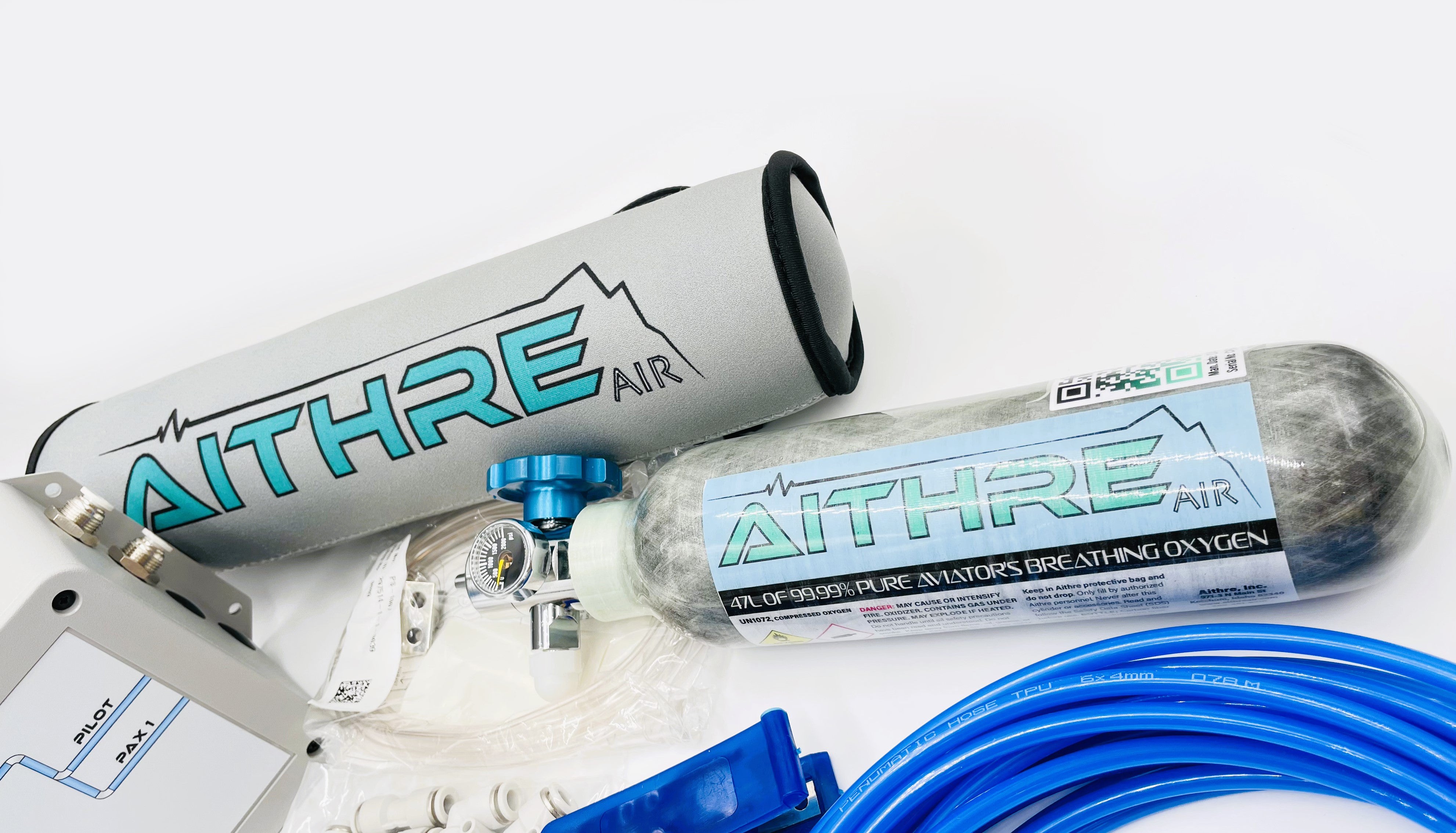 AVI24C 2-Place Oxygen System for Certified Aircraft
