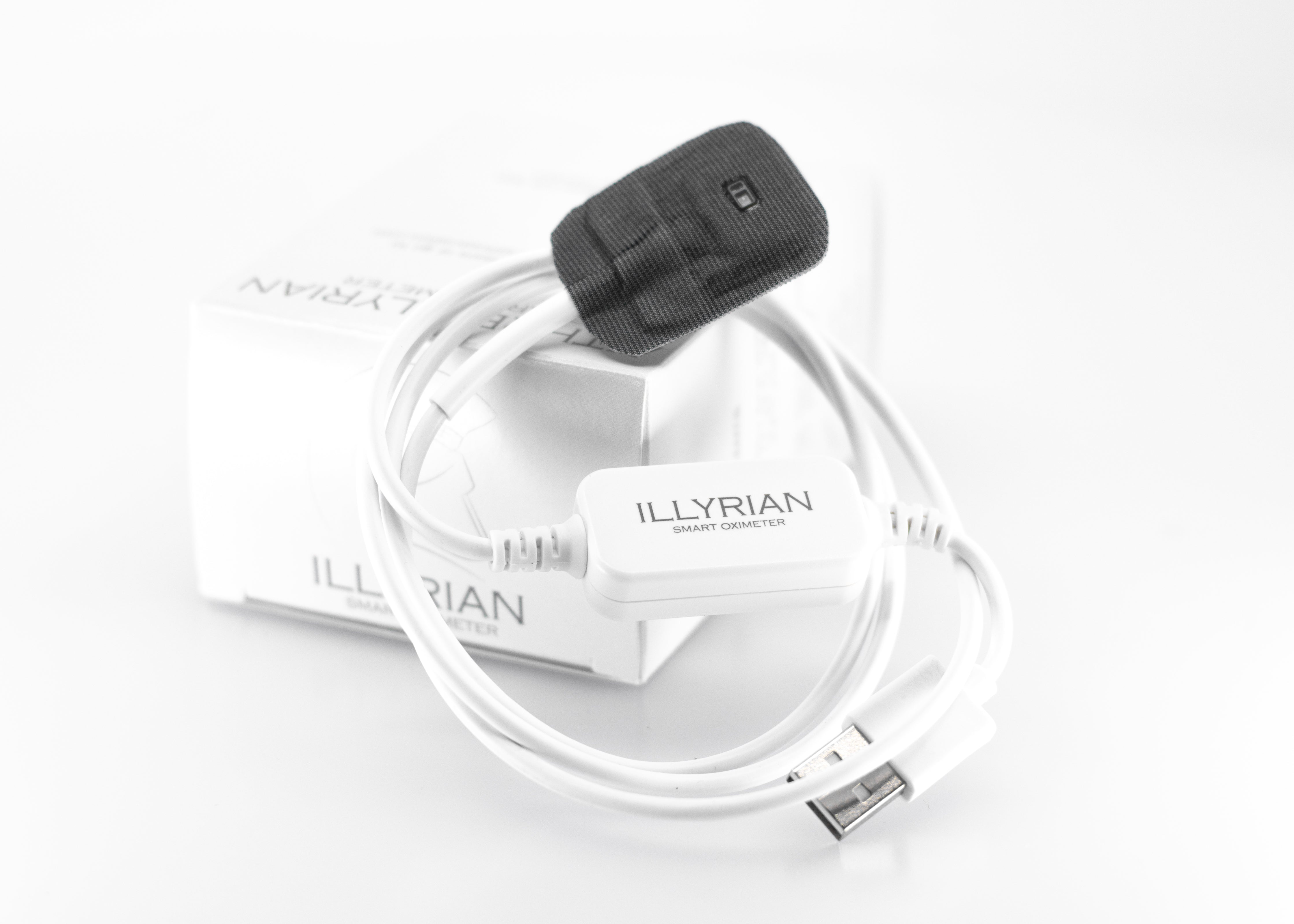 Illyrian Smart Oximeter - With iOS App - White
