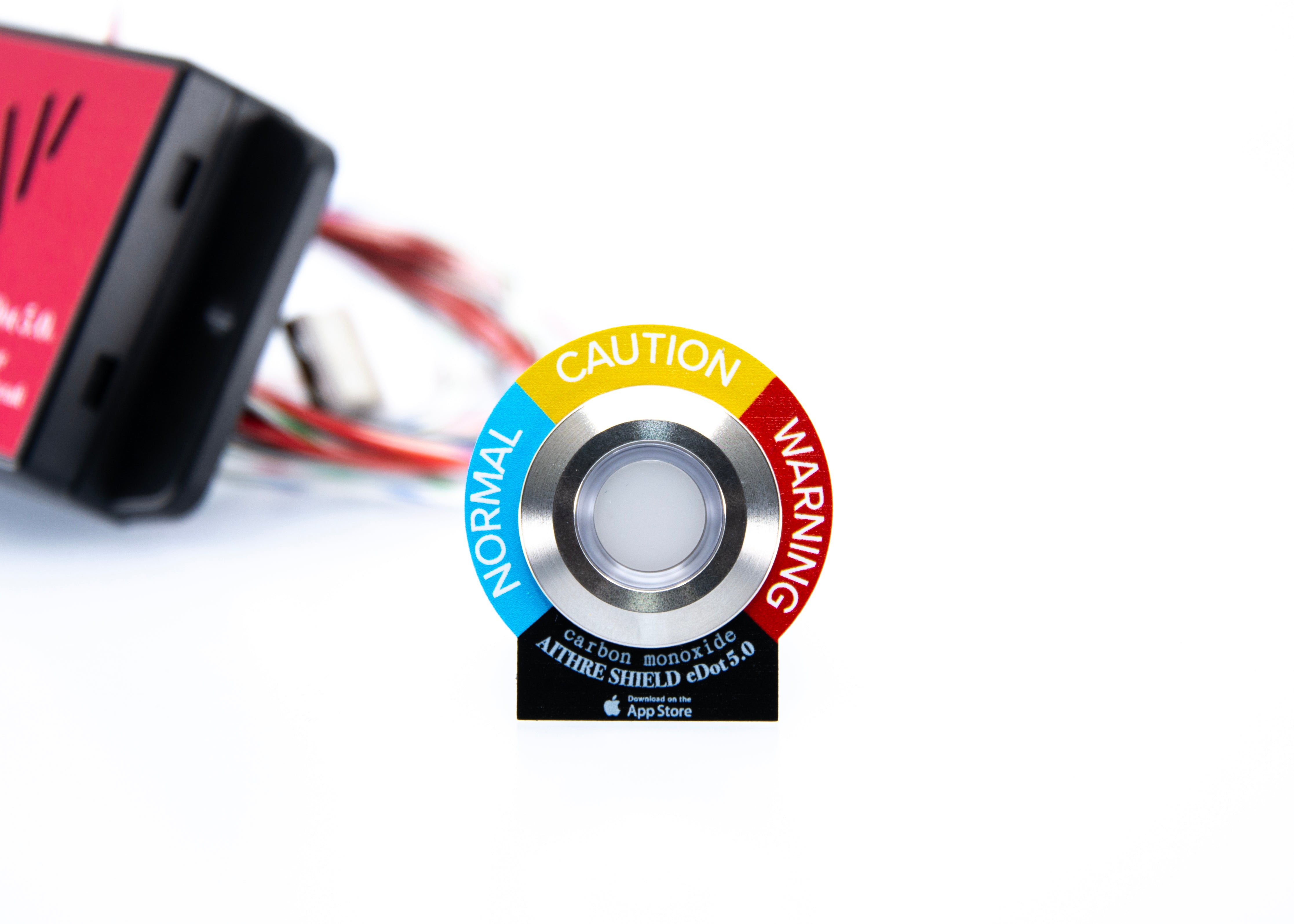 Shield eDot 5.0 CO Detector - FAA Part 23 Approved - Panel LED indicator - w/ iOS App