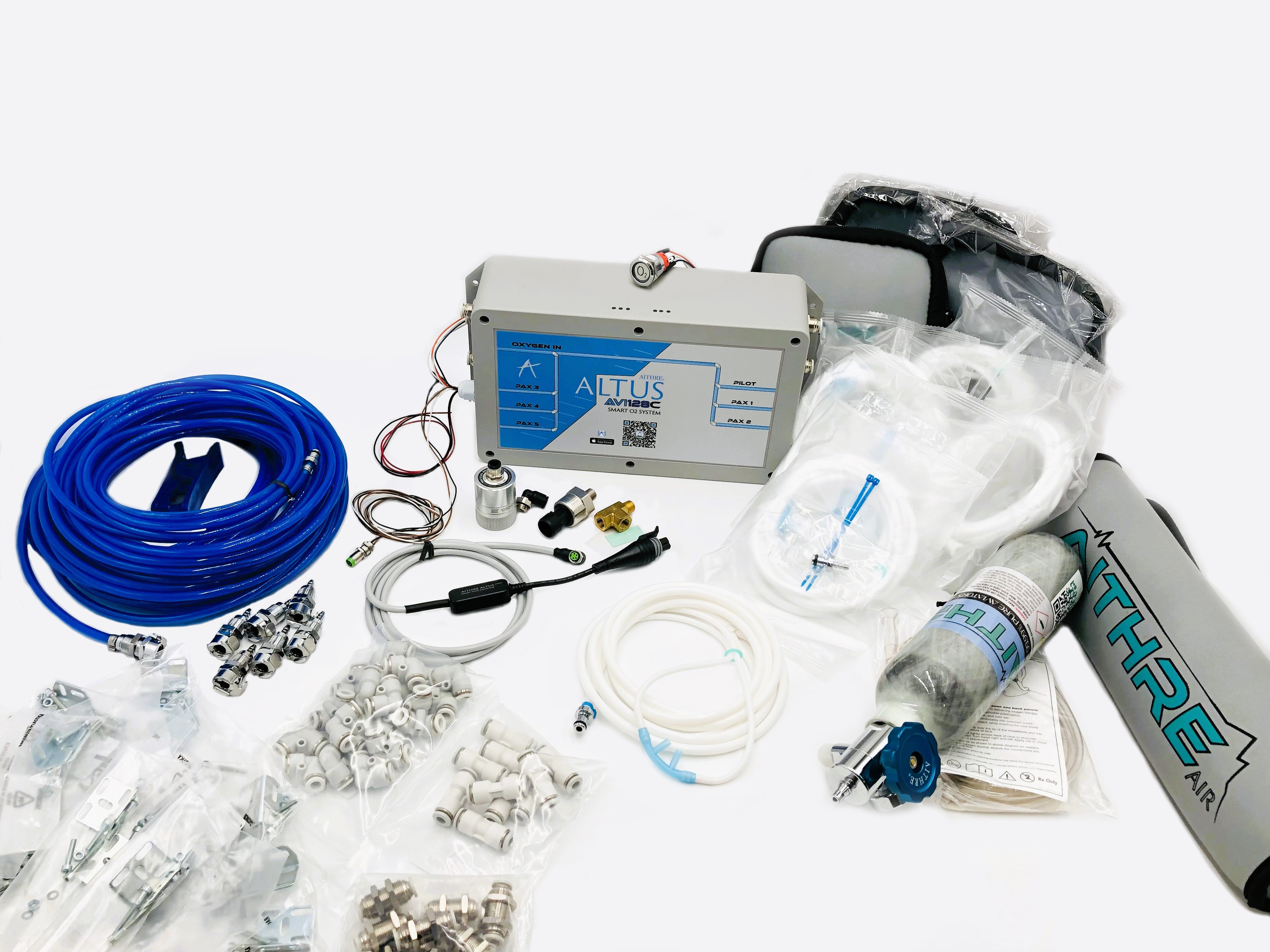 AVI128C 6-Place Oxygen System for Certified Aircraft