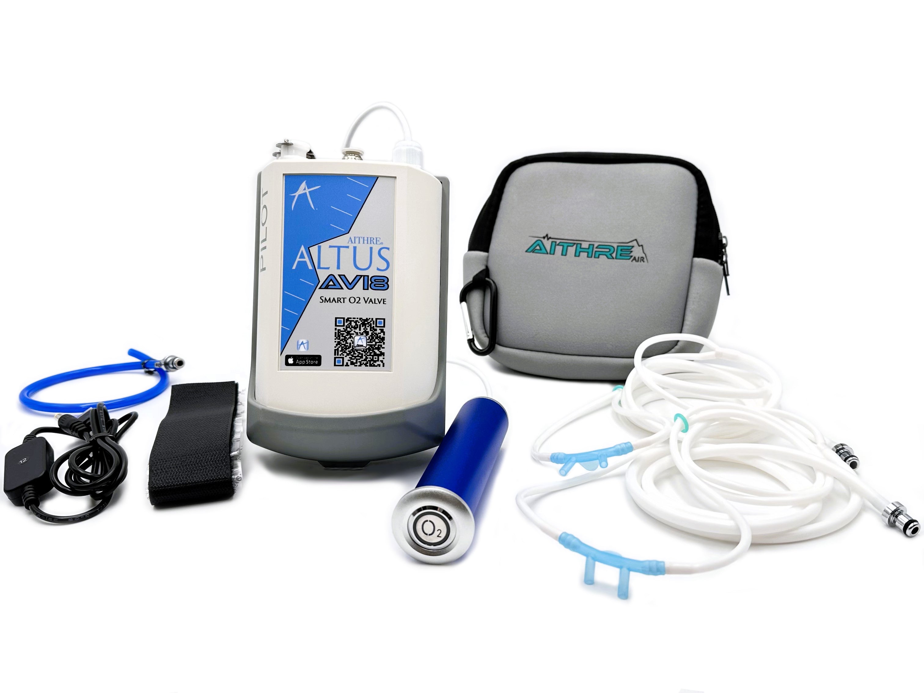 AVI8 2-Place Smart O2 Valve with 152L Bottle and Altus Meso