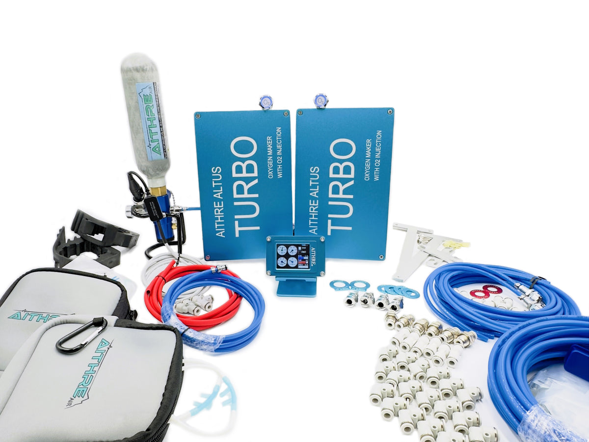 O2 Maker Device Aithre Twin Turbo Oxygen Maker Installed - O2 Injection (O2i) - 4-Plac