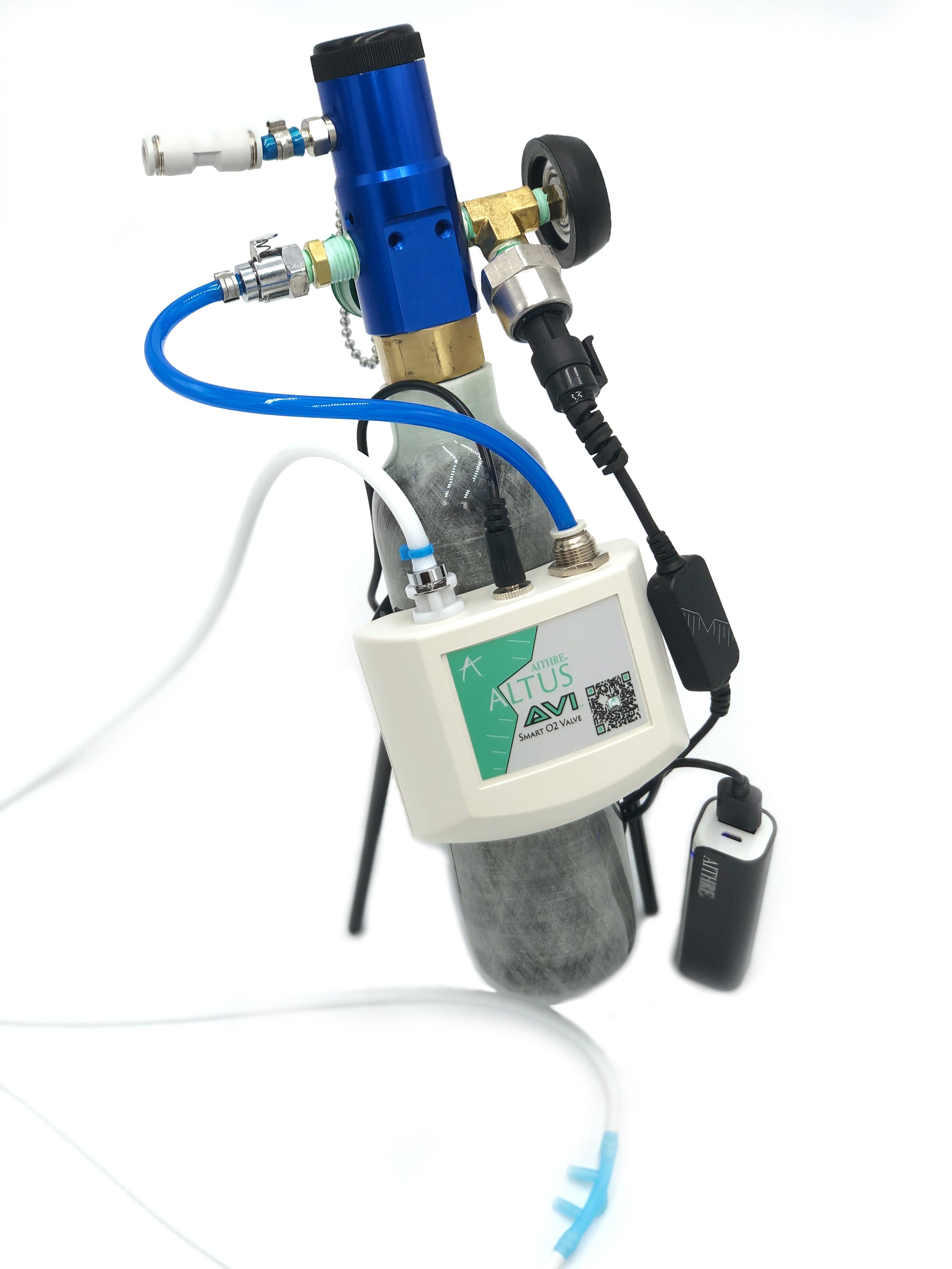 AVI 1-Place Smart O2 Valve with 47L Bottle and Altus Meso