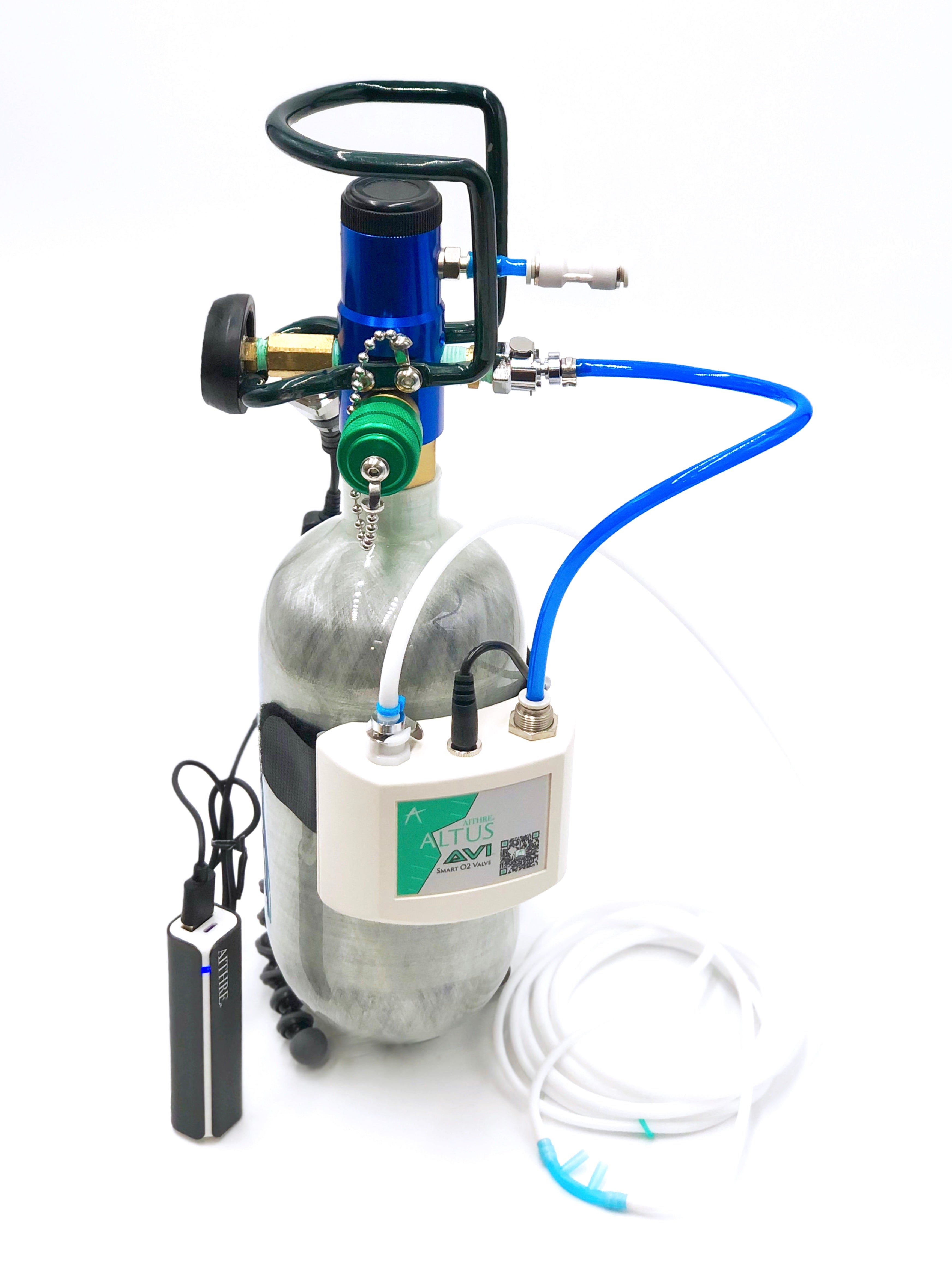 AVI 1-Place Smart O2 Valve with 152L Bottle and Altus Meso