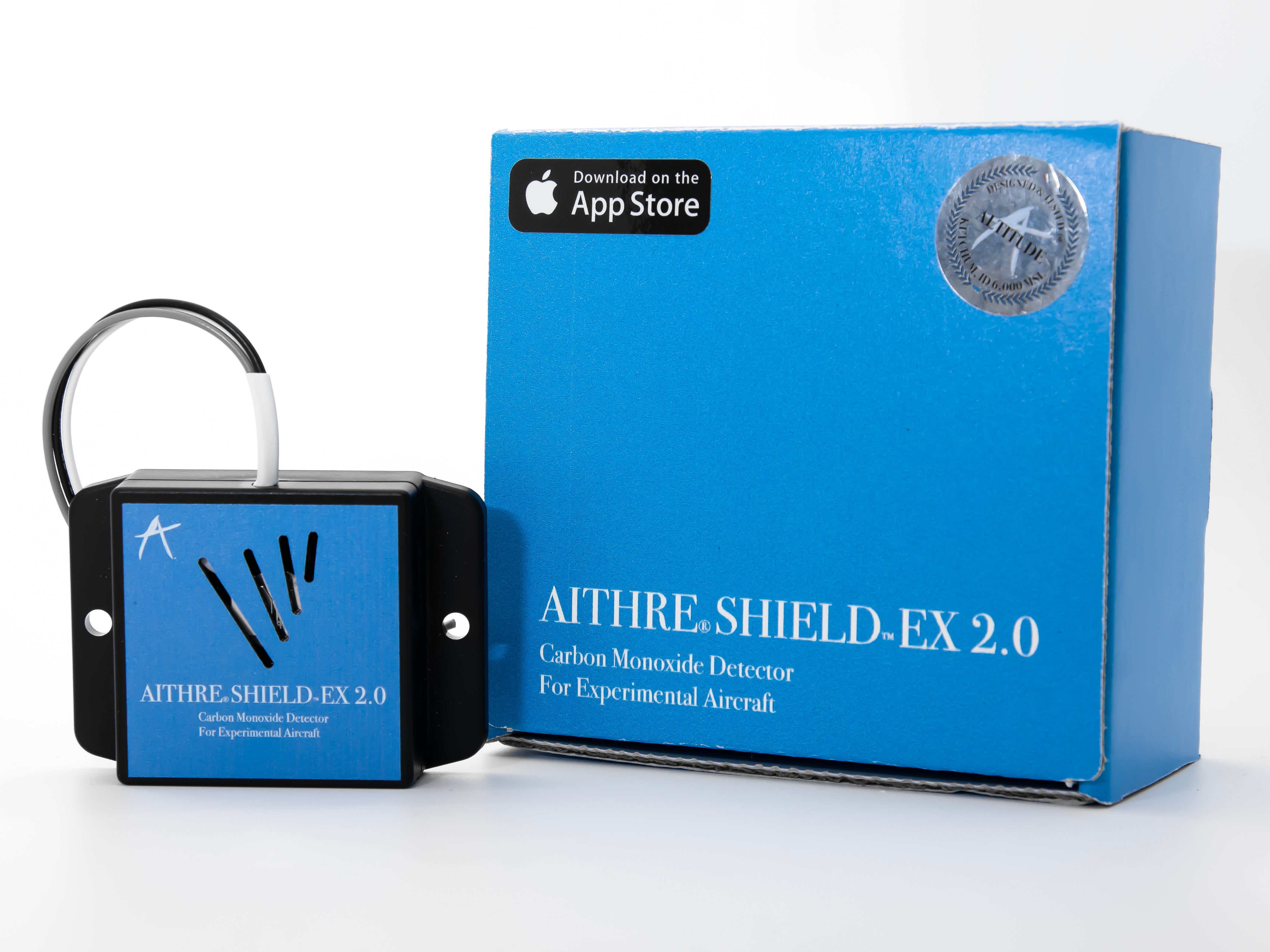 Shield EX 2.0 Behind-the-Panel CO Detector - With iOS App - Black