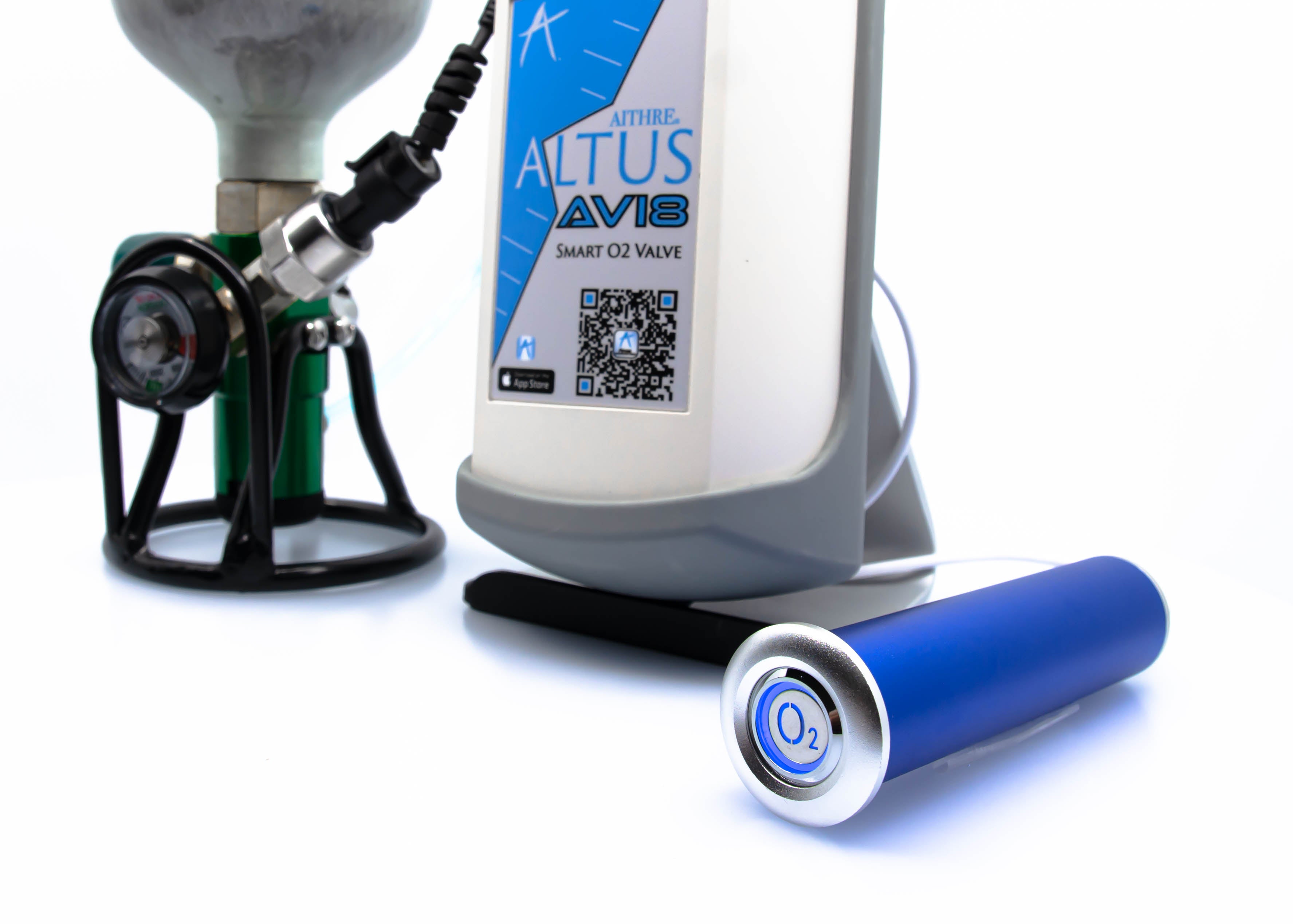 AVI8 2-Place Smart O2 Valve with 925L Bottle and Altus Meso