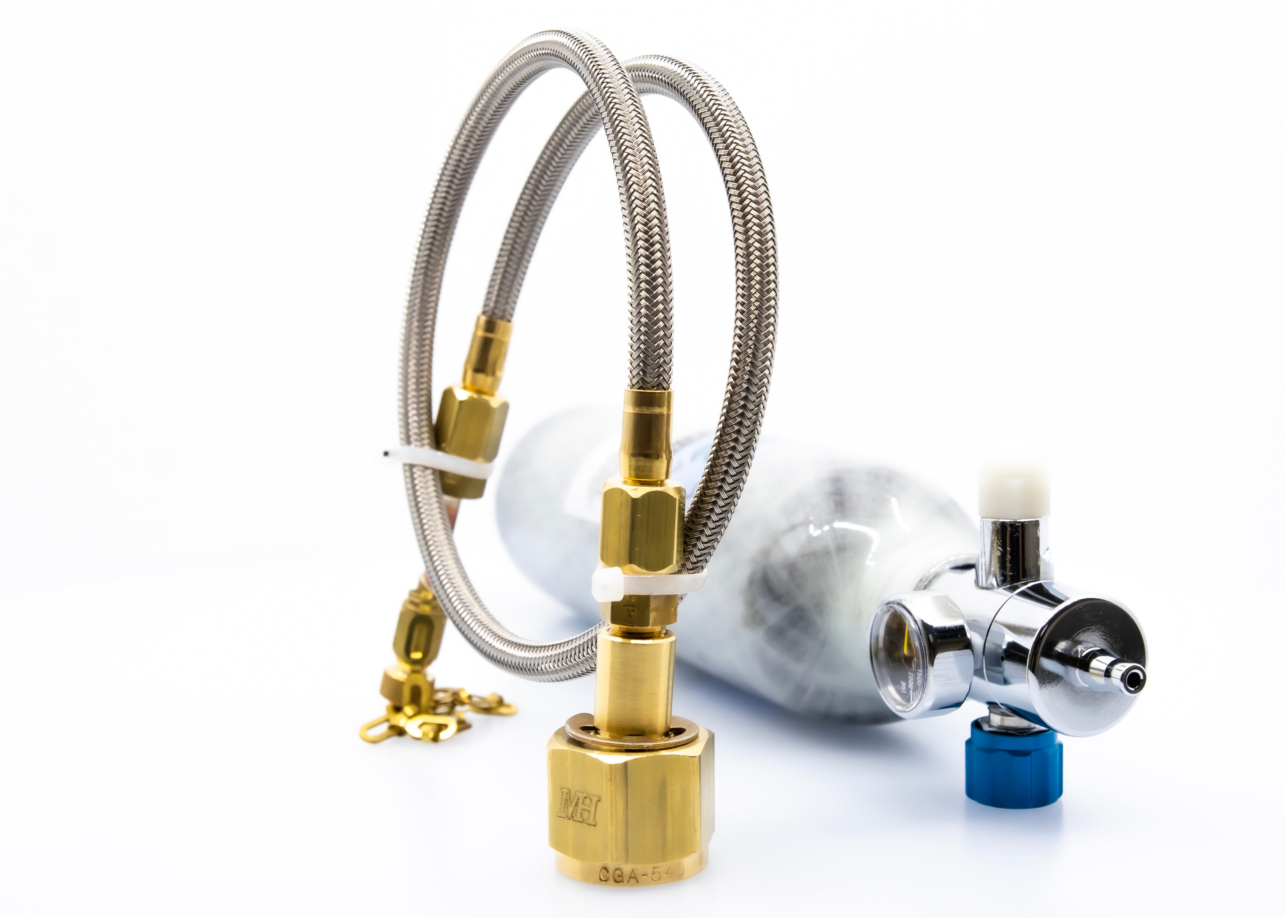 Mountain High Transfilling Hose for Aithre Fixed Flow Bottles