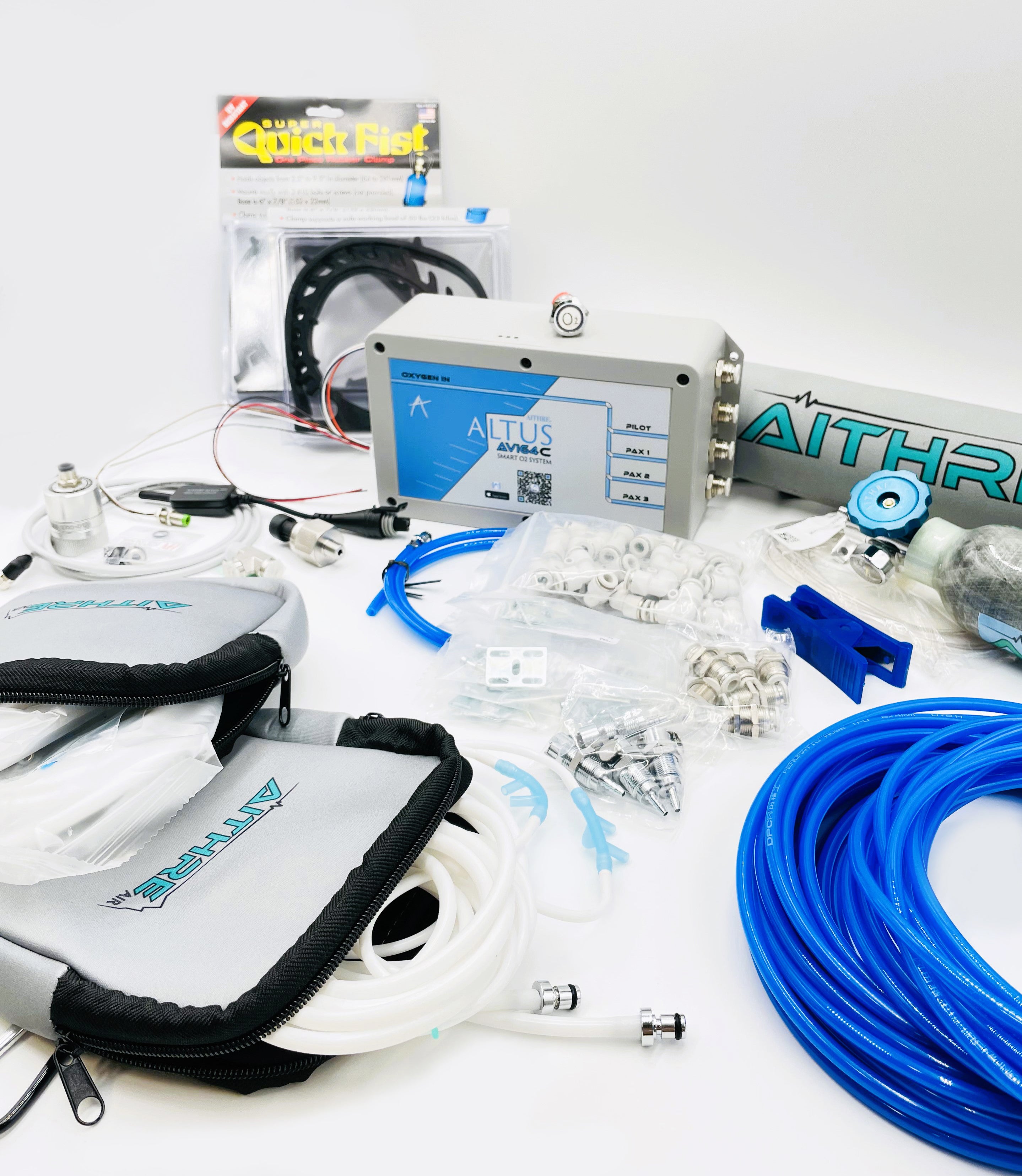 AVI64C 4-Place Smart Oxygen Systems for Certified Aircraft with Healthview